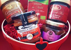 Panier cadeau de noel