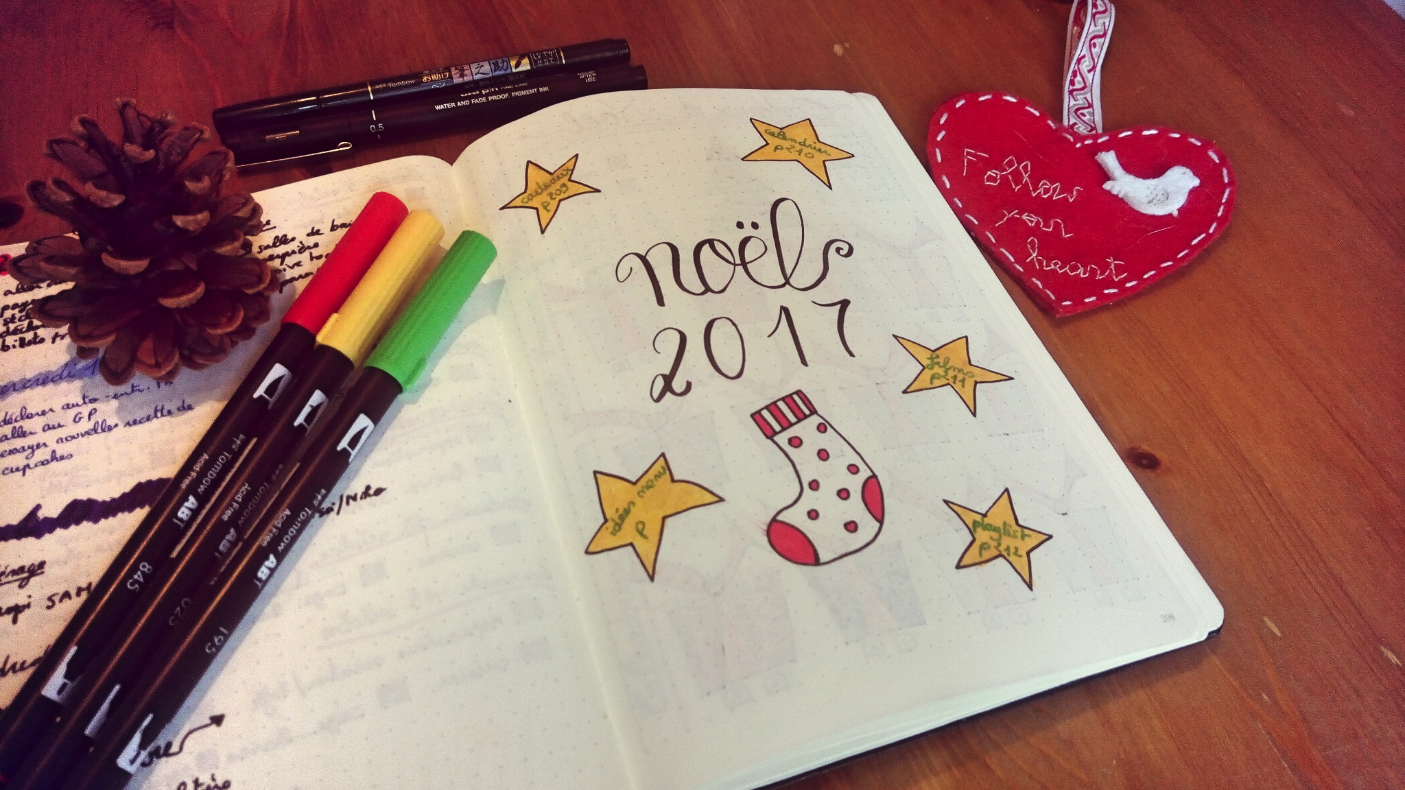 Bullet journal cadeau noel
