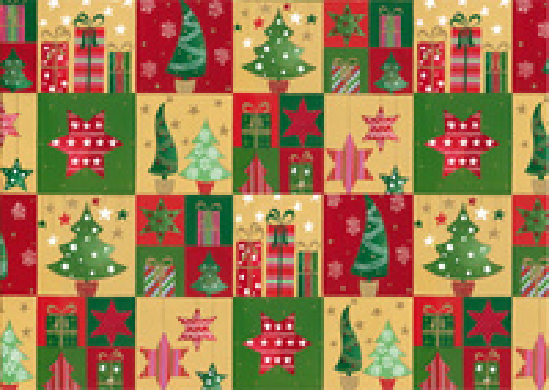 Motif papier cadeau noël
