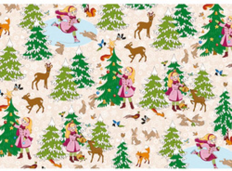 Motif papier cadeau noel