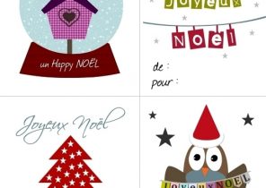 étiquette cadeau noël a imprimer gratuit