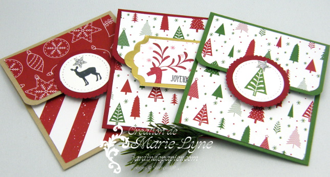 Carte cadeau scrapbooking noel