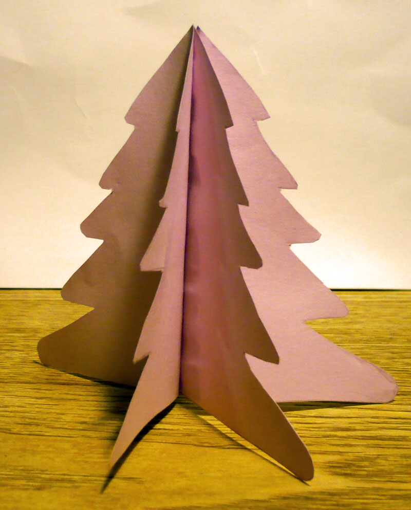 Sapin de noel papier cadeau