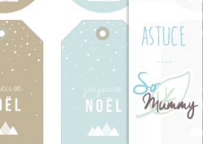 Etiquettes cadeau de noël gratuit
