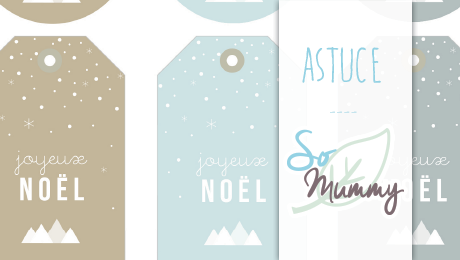 Etiquettes cadeau de noël gratuit