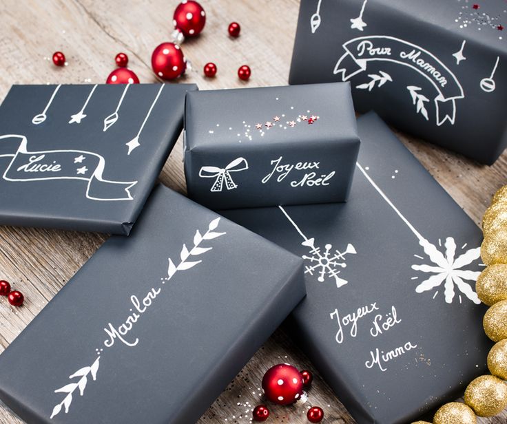 Pinterest emballage cadeau noel
