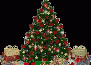 Sapin de noel avec cadeau