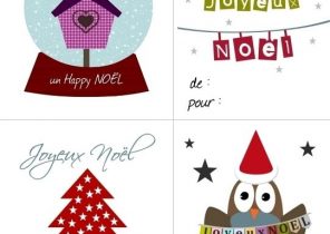 Carte cadeau noel à imprimer