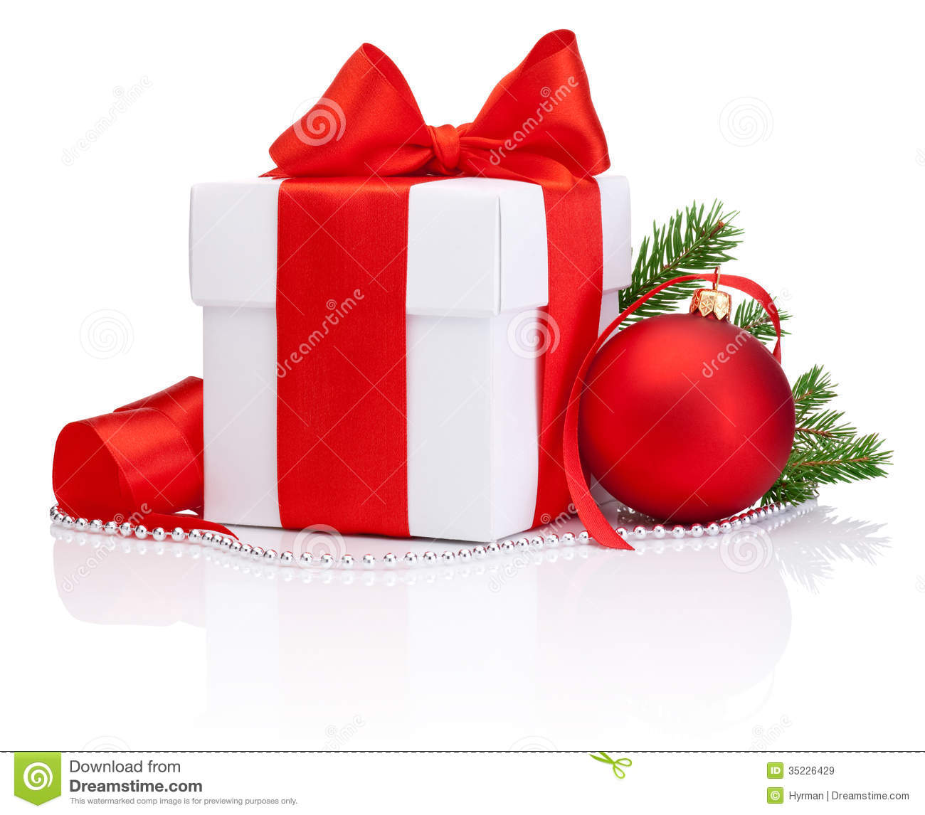 Cadeau de noel blanc