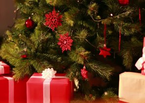 Cadeau et sapin noel