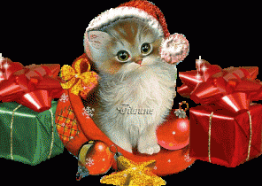 Gif transparent cadeau noel