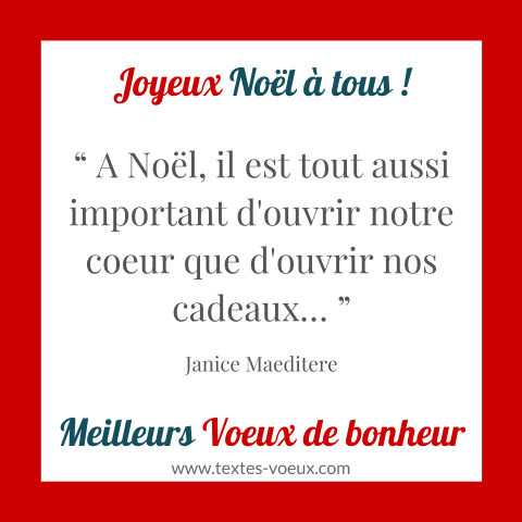 Texte pour offrir cadeau noel