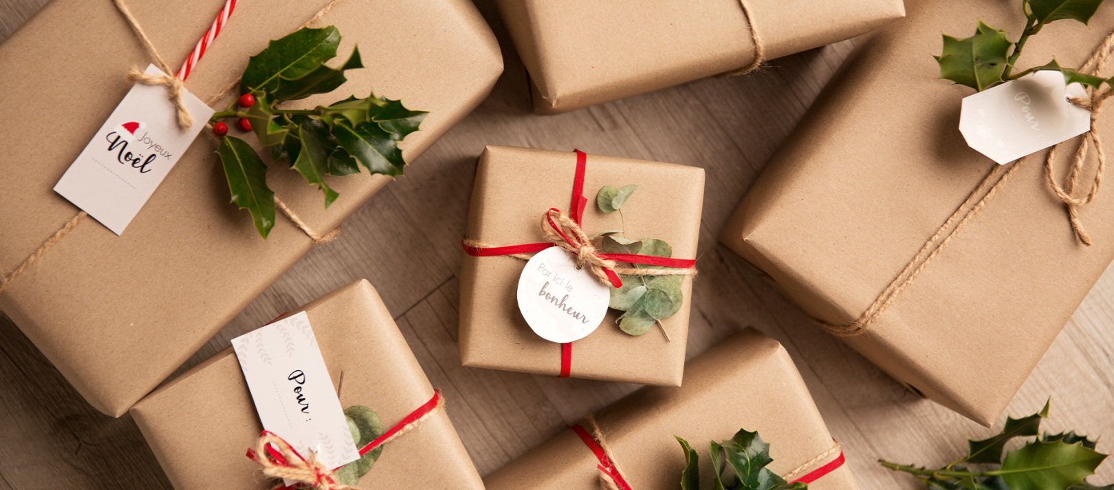 Emballages cadeau noel
