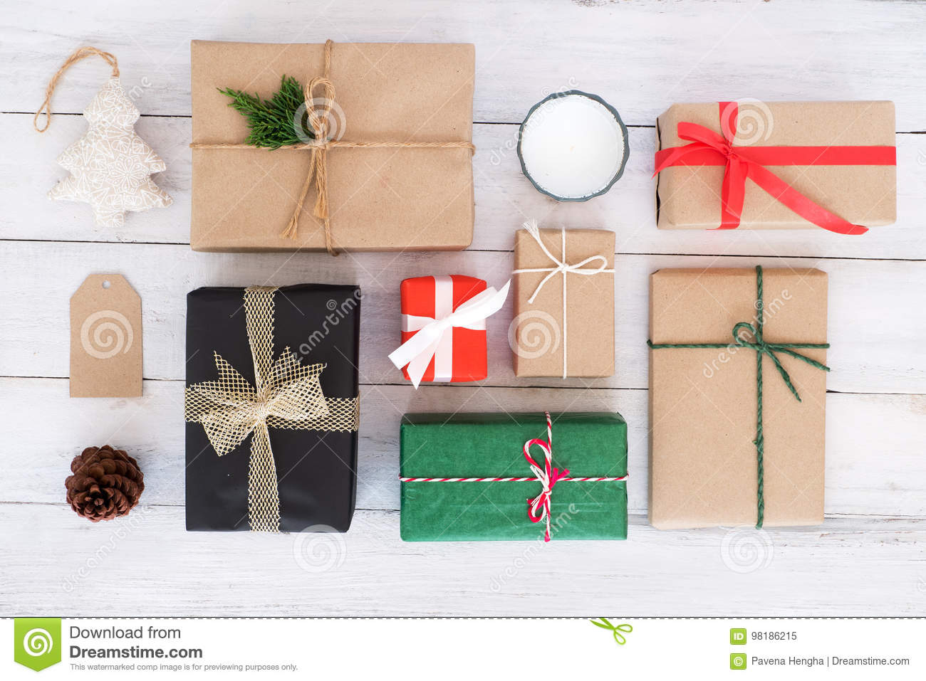 Boite cadeau fait main noel