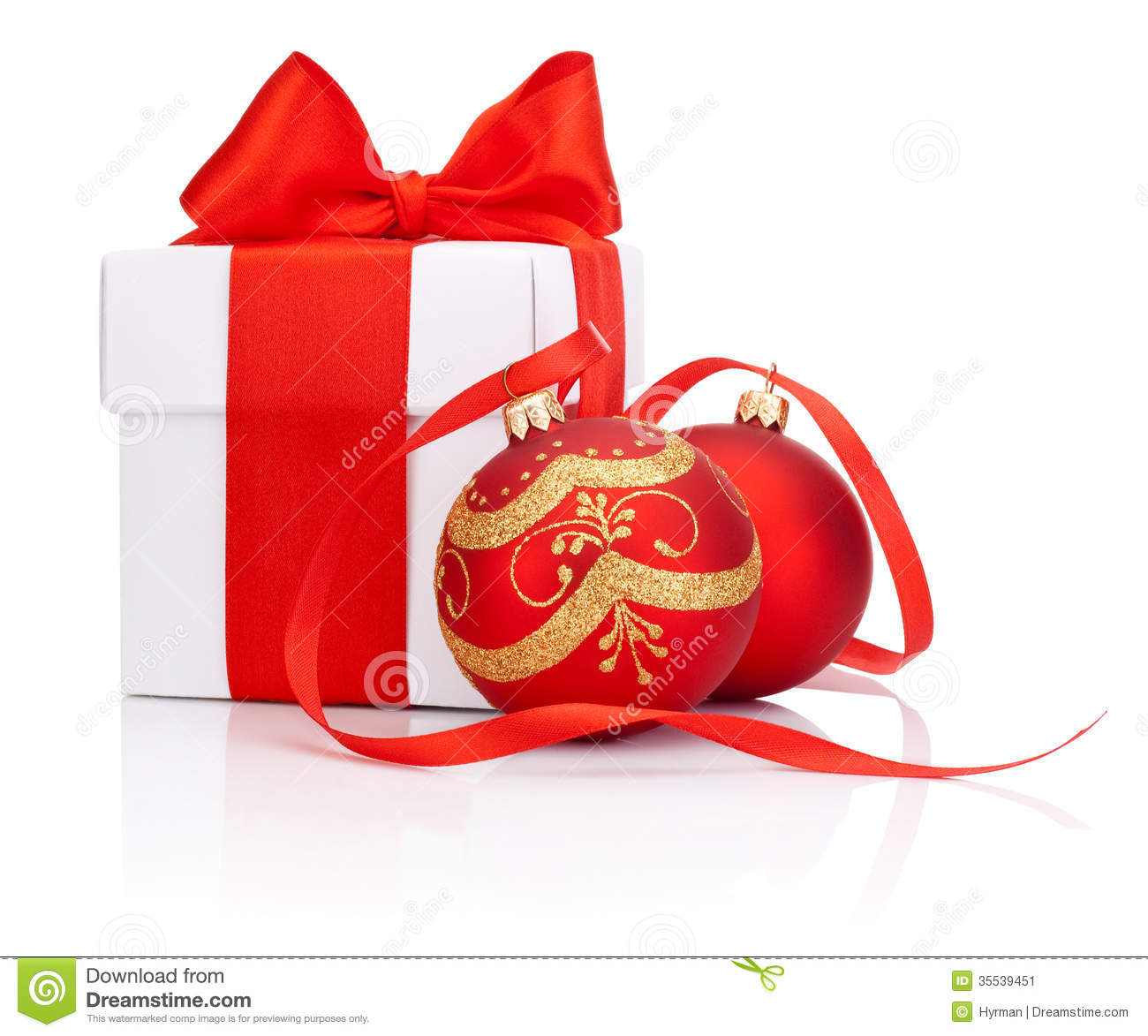 Boite cadeau boule de noel
