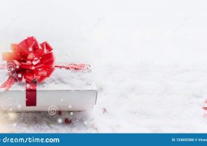 Cadeau de noel neige