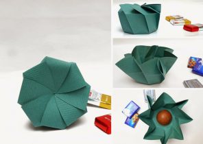 Origami cadeau noel