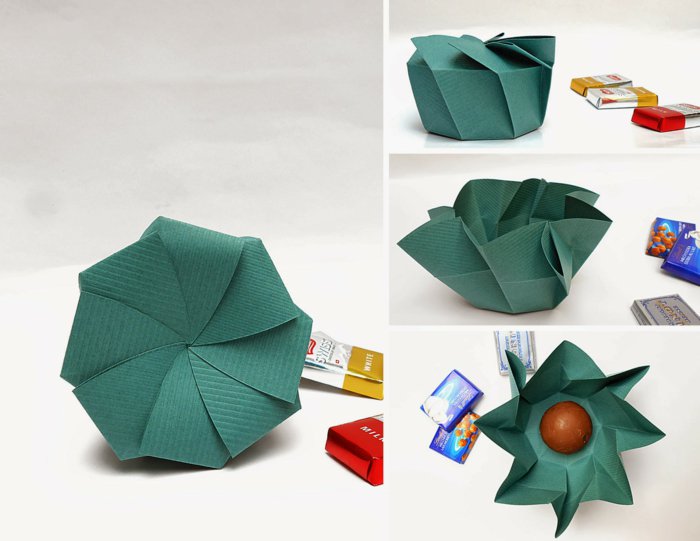 Cadeau de noel en origami
