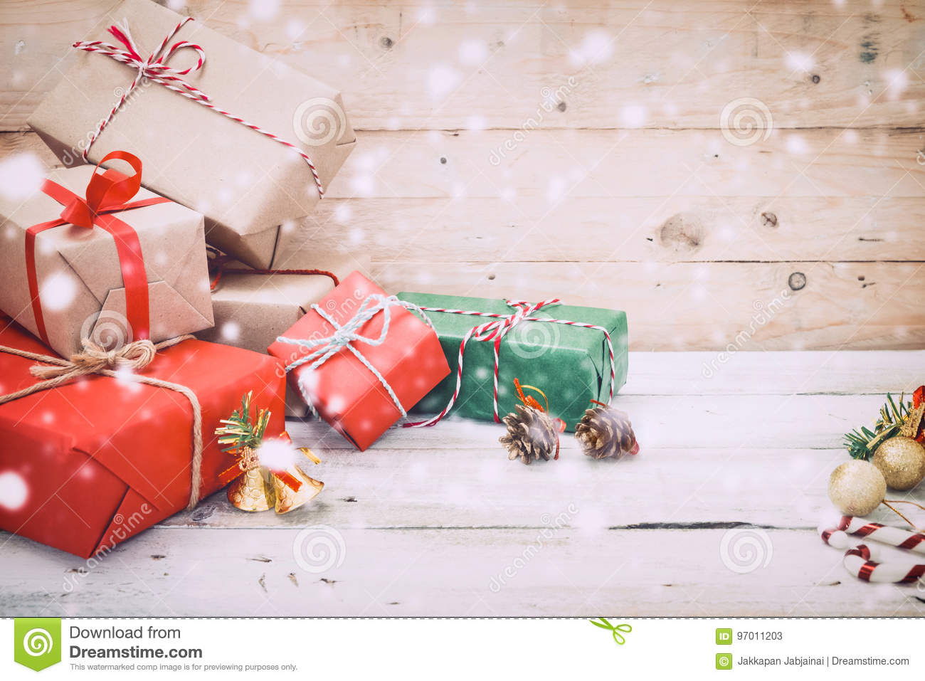 Fond cadeau de noel
