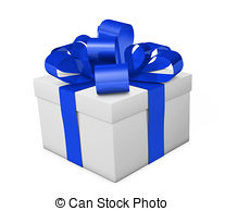 Image cadeau noel bleu