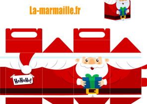 Pochette cadeau a imprimer noel