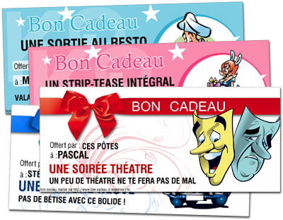 Bon cadeau de noel a imprimer
