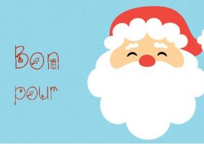 Bon cadeau de noel a imprimer