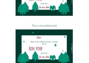 Bon pour cadeau de noel a imprimer gratuit