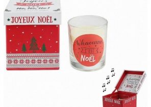 Bougie de noel cadeau