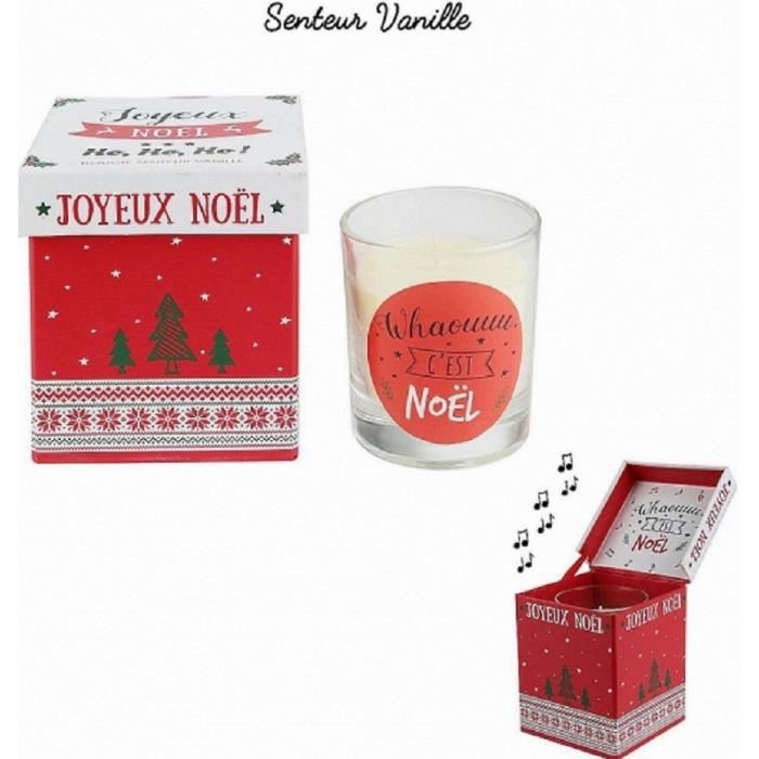 Bougie de noel cadeau