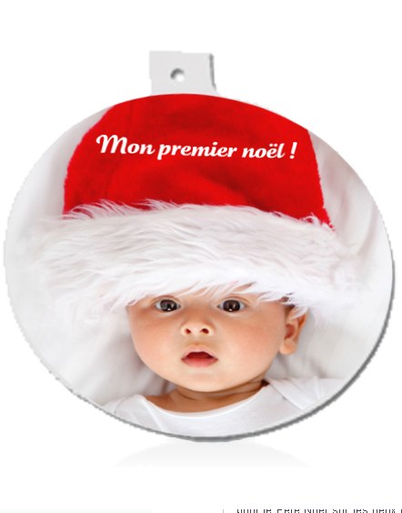 Boules de noel personnalisées cadeau