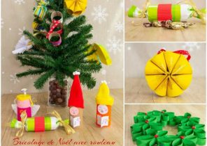 Deco noel rouleau papier cadeau