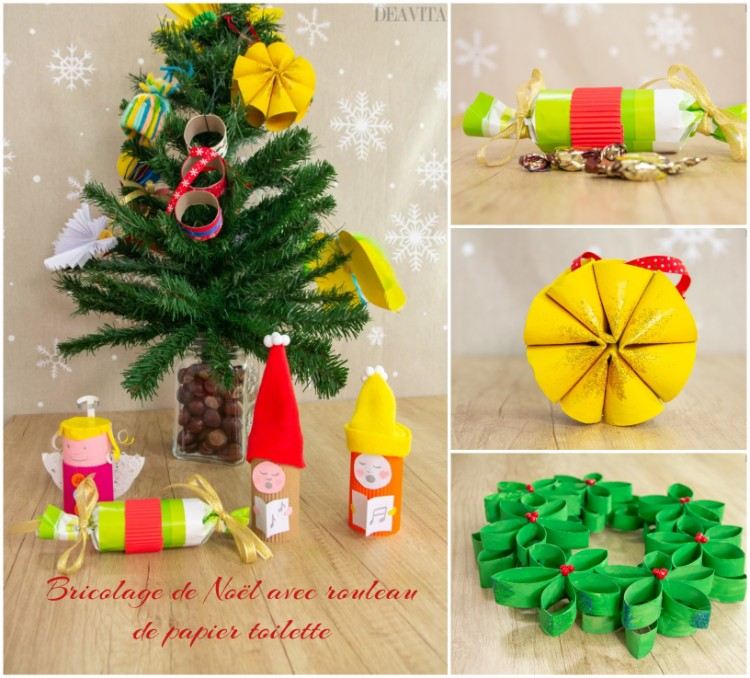 Deco noel rouleau papier cadeau