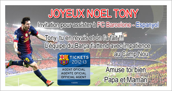 Cadeau noel foot