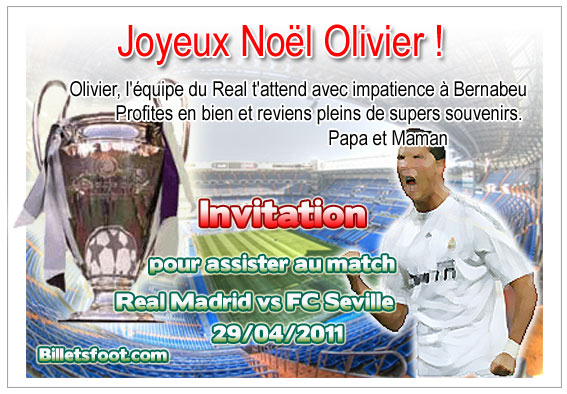 Cadeau noel sur le foot