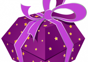 Noel cadeau violet
