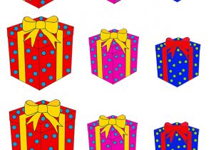 Dessin couleur cadeau noel