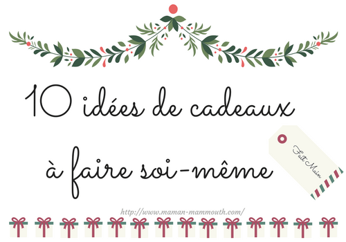 Cadeau de noel pour maman fait maison