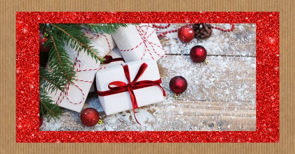 Sapin de noel et cadeau dessin