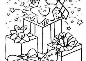 Coloriage cadeau de noêl