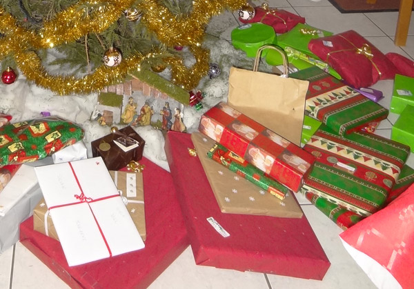 Cadeau de noel recyclé
