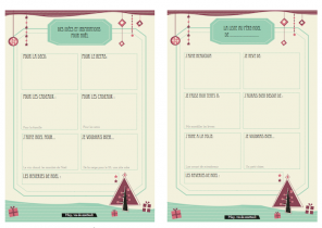 Faire une liste de cadeau de noel