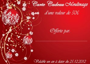 Cheque cadeau de noel