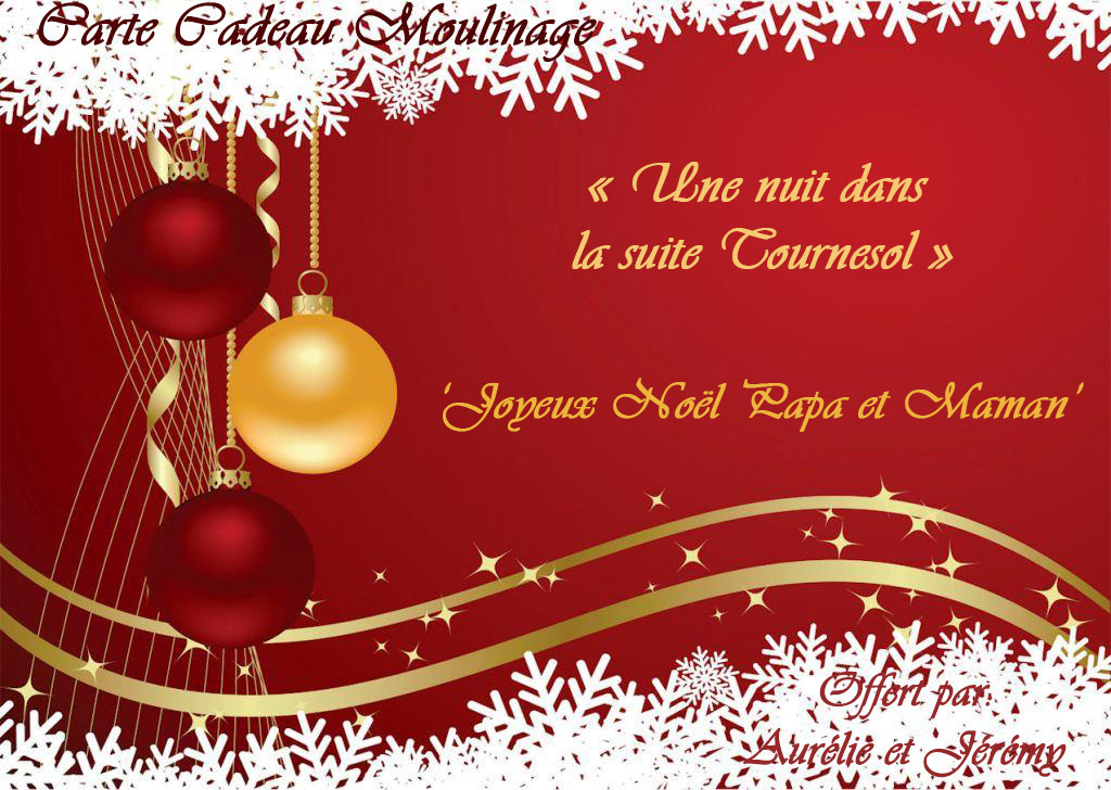 Cartes cadeau noel