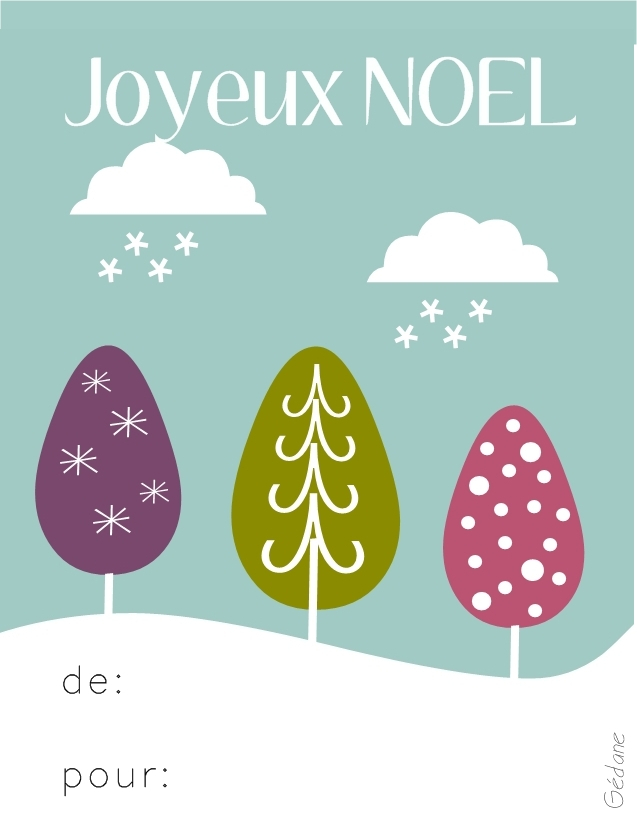 Bon cadeau noel imprimer