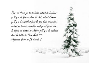 Message carte cadeau noel