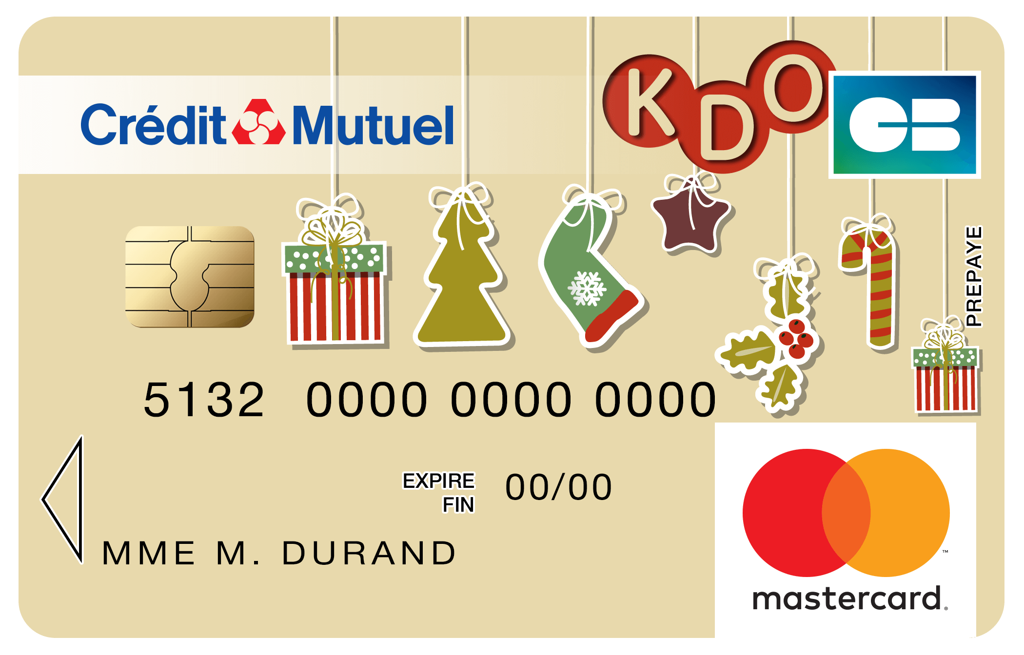Carte cadeau noel credit mutuel