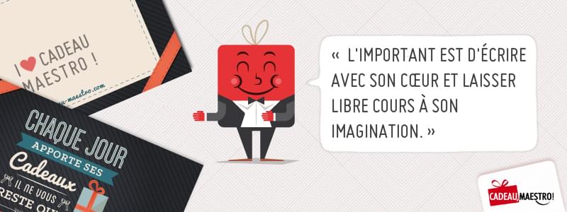 Texte pour accompagner cadeau noel
