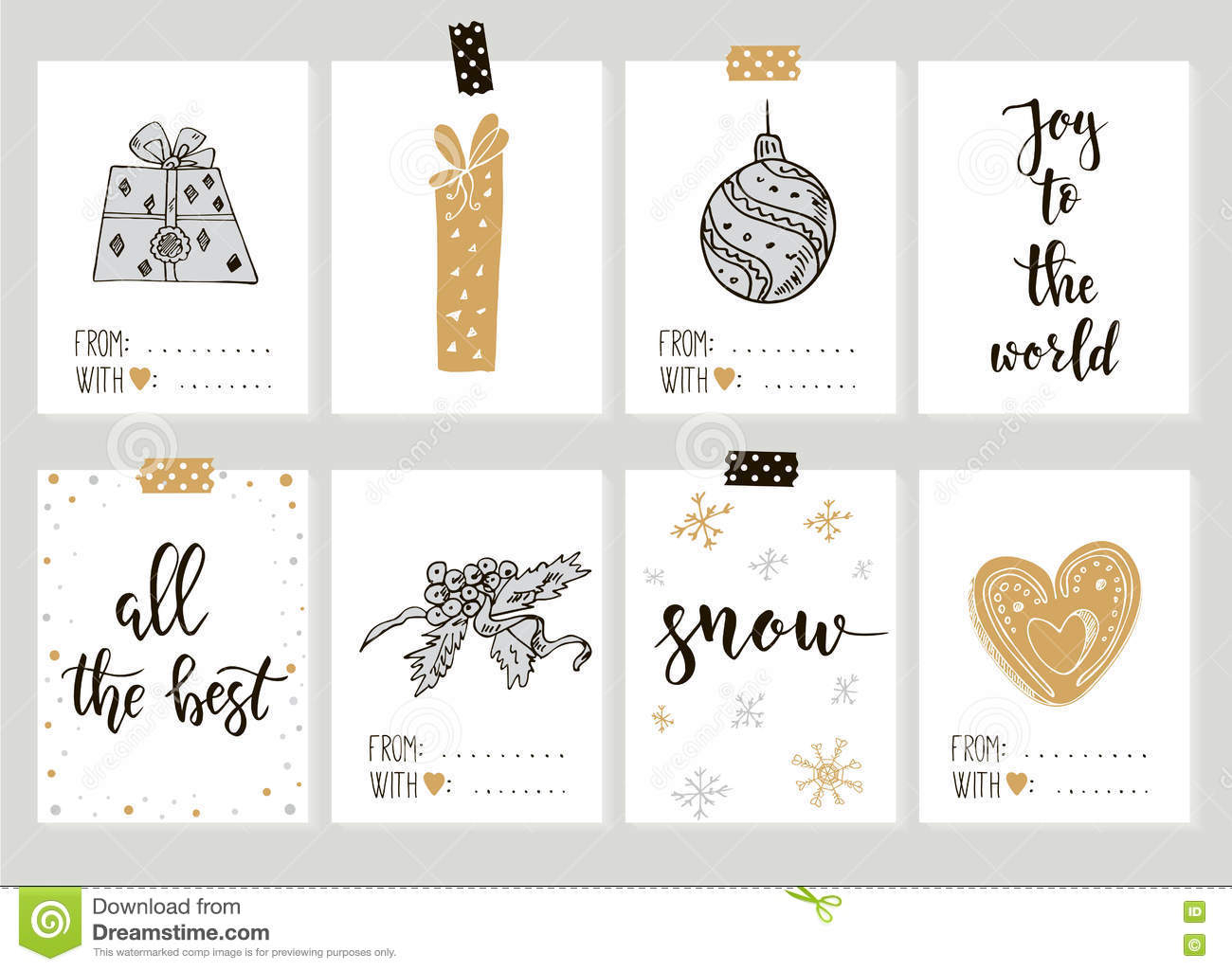 Dessin etiquette cadeau noel