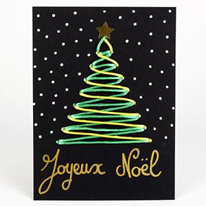 Carte noel cadeau a fabriquer